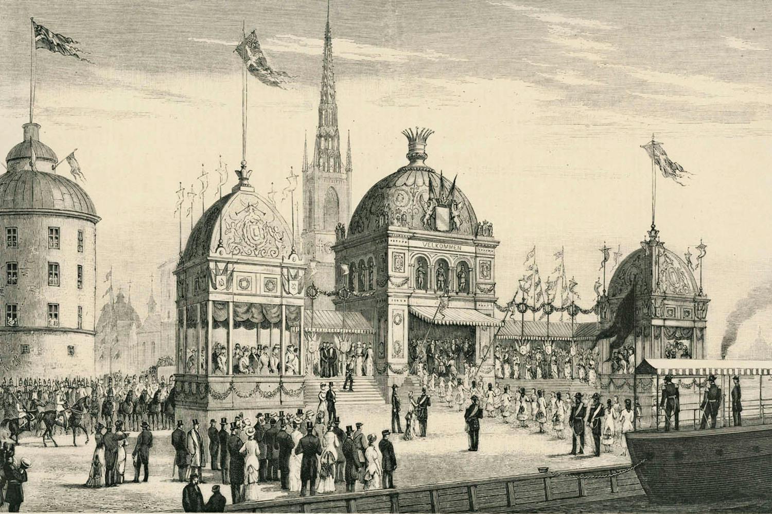 kronprins gustav och viktoria av baden formalning 1881 riddarholmen rU60P5